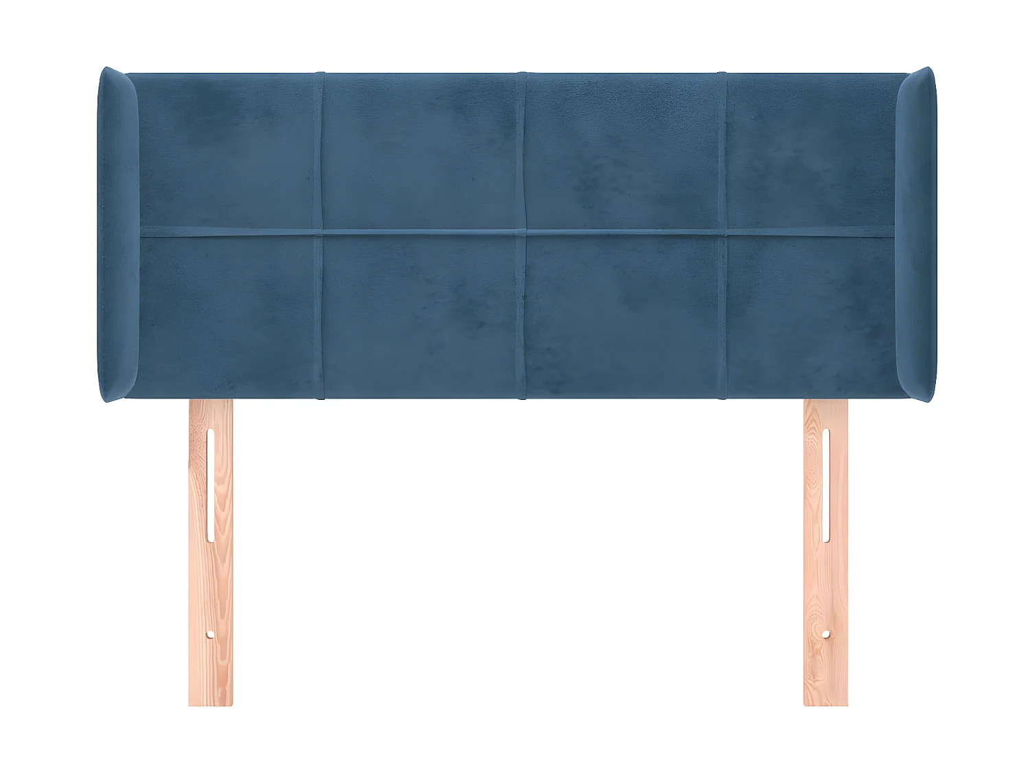 Kopfteil,Bettkopfteil mit Ohren Dunkelblau 103x16x78/88 cm Samt -gkd865900