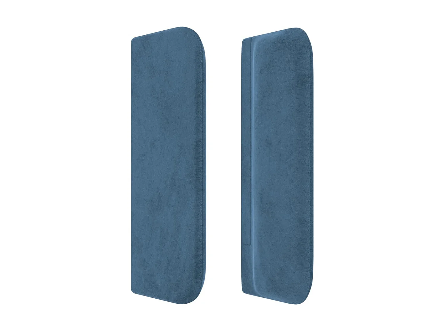 Kopfteil,Bettkopfteil mit Ohren Dunkelblau 103x16x78/88 cm Samt -gkd865900