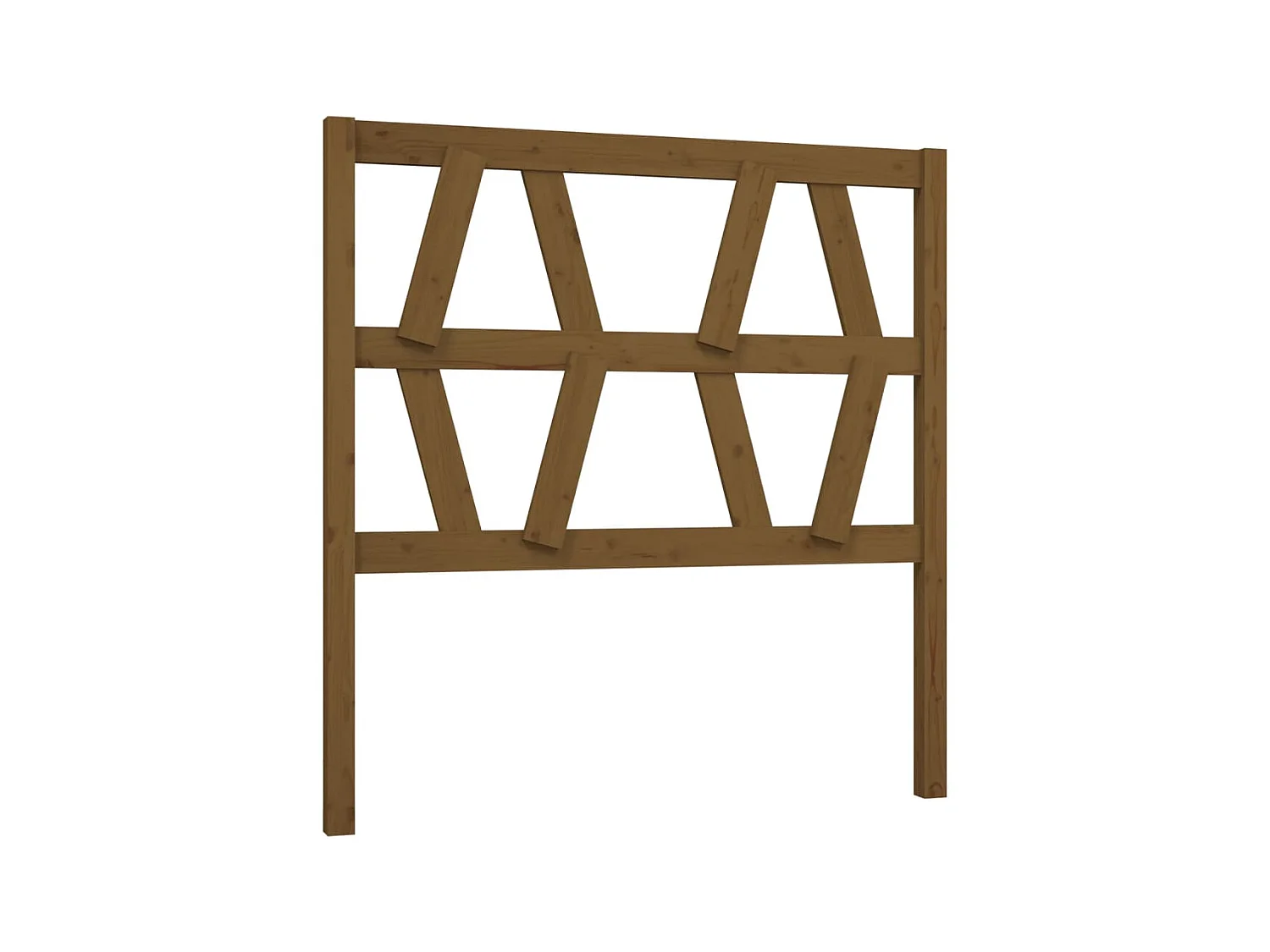 Tête de lit Marron miel 81x4x100 cm Bois massif de pin POI38174 BonneVie Meuble