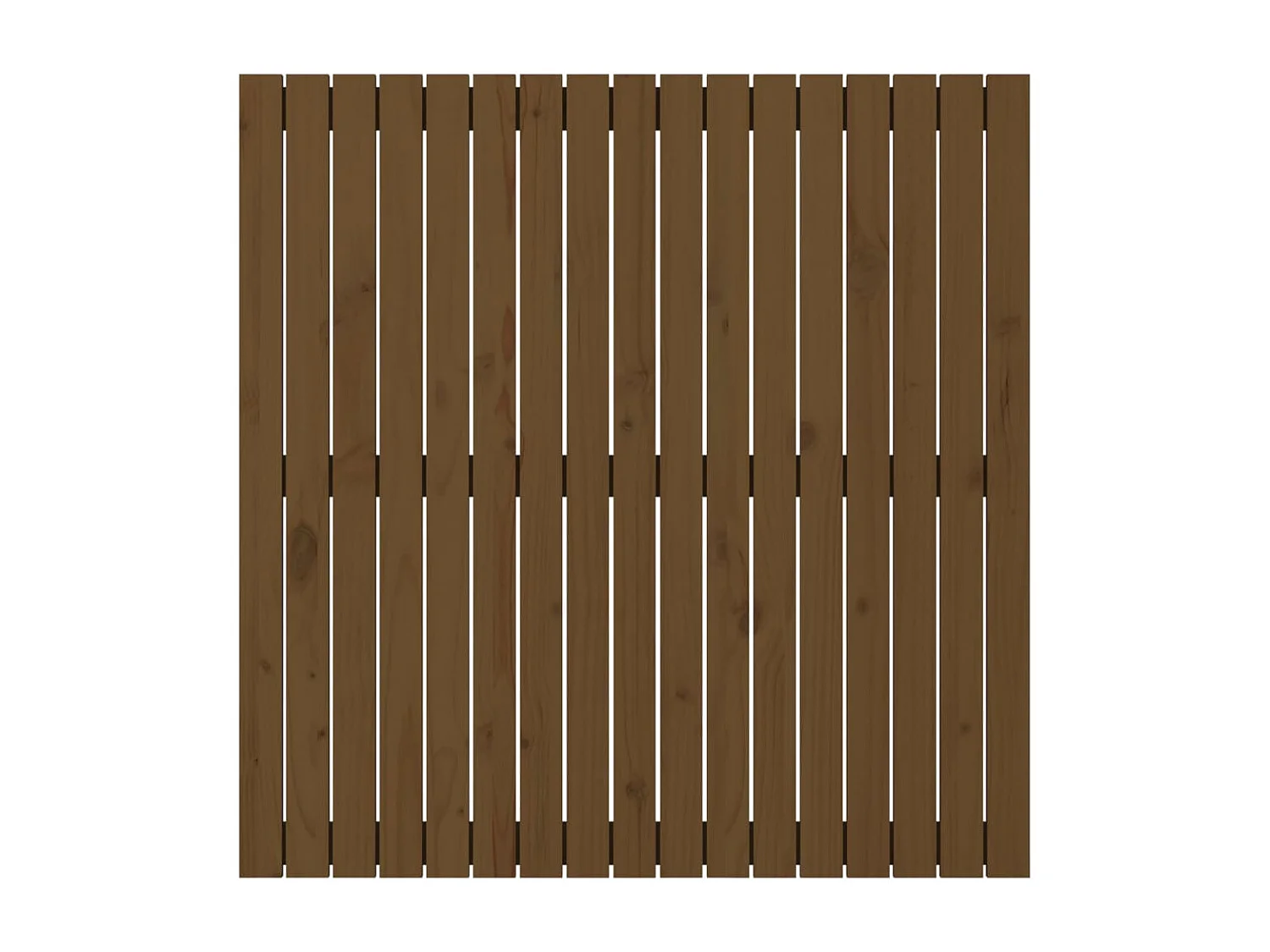 Tête de lit murale Marron miel 108x3x110 cm Bois massif de pin POI16233 BonneVie Meuble