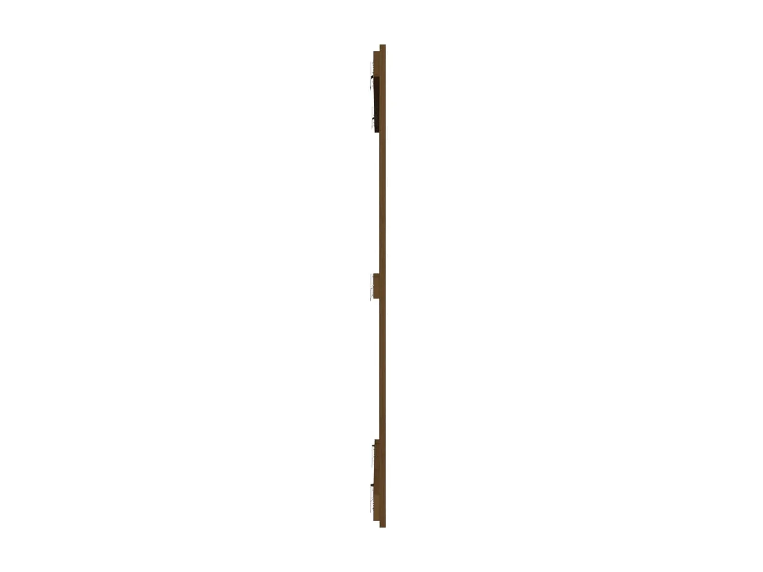 Tête de lit murale Marron miel 108x3x110 cm Bois massif de pin POI16233 BonneVie Meuble
