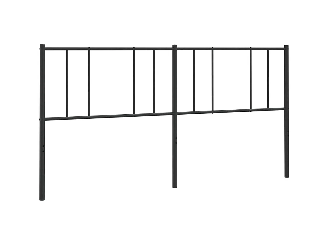 Testiera | Testata del letto in Metallo Nero 180 cm