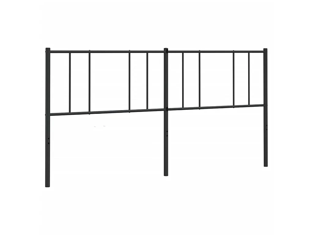 Tête de lit métal noir 180 cm POI42629 BonneVie Meuble