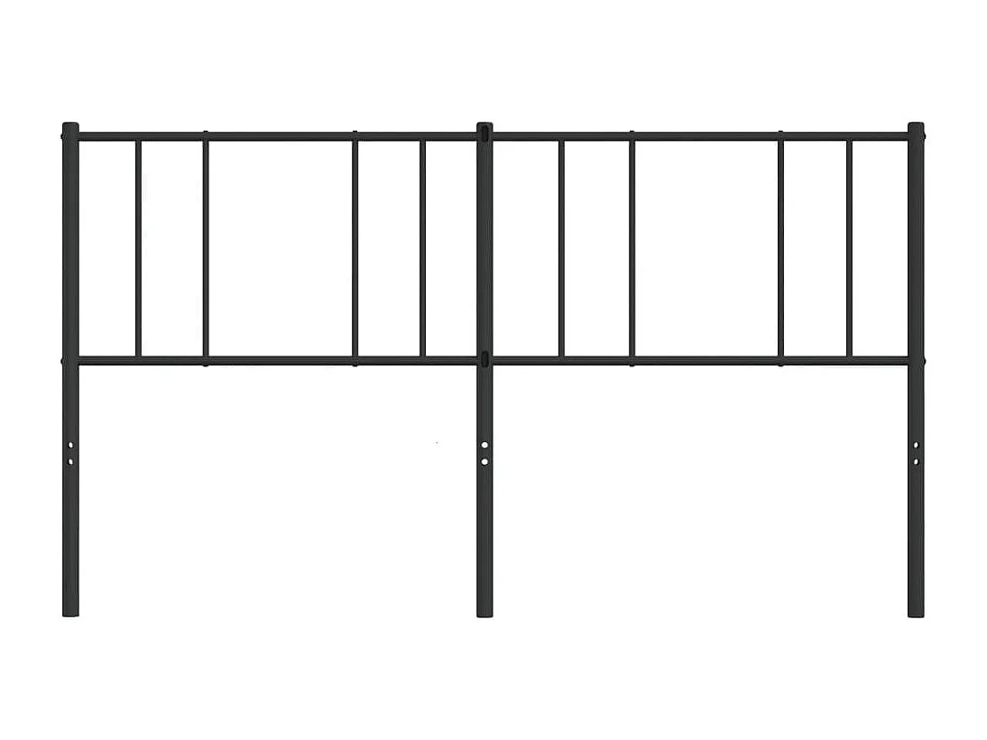 Tête de lit métal noir 180 cm POI42629 BonneVie Meuble