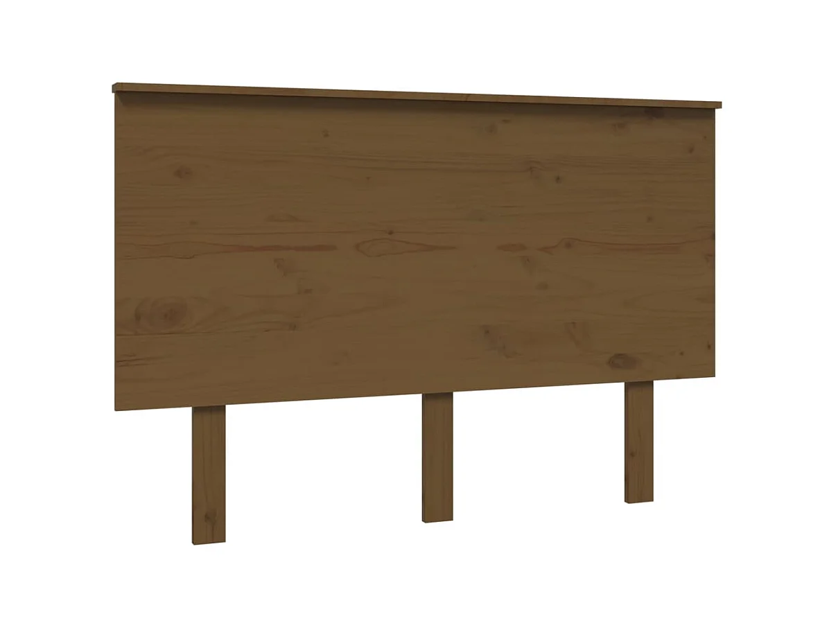 Tête de lit Marron miel 124x6x82,5 cm Bois massif de pin POI94578 BonneVie Meuble