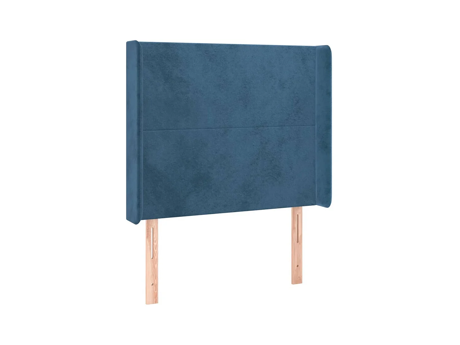 Hoofdbord met randen 103x16x118/128 cm fluweel donkerblauw NL153317