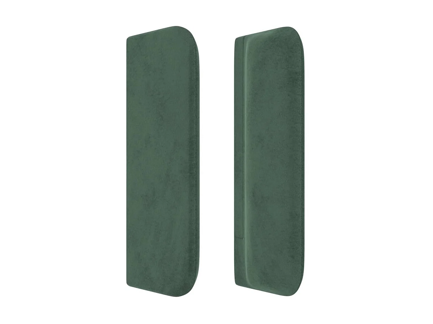 Hoofdbord met randen 147x16x78/88 cm fluweel donkergroen NL123444