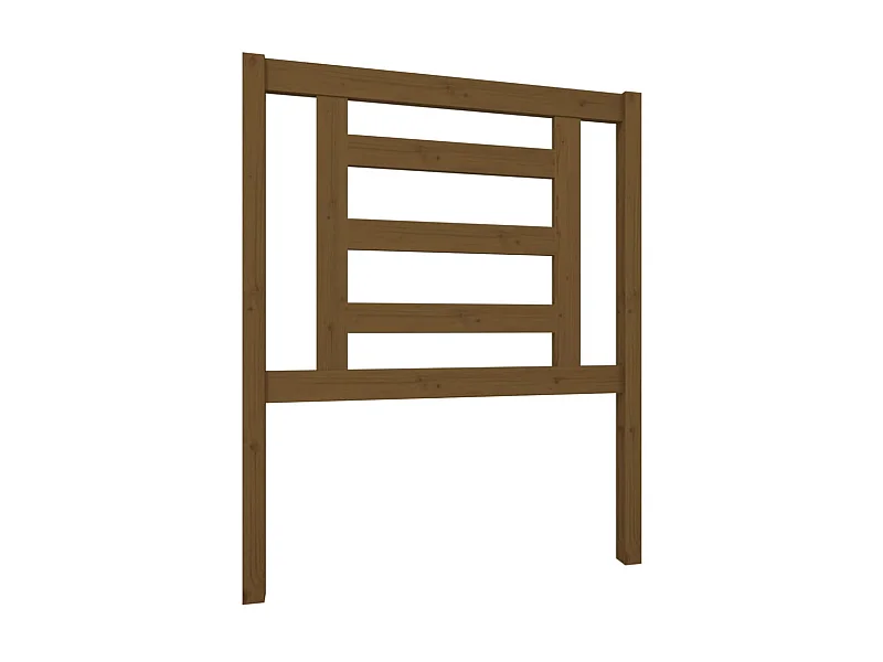 Cabeceira de cama 81x4x100 cm pinho maciço castanho mel PT921848