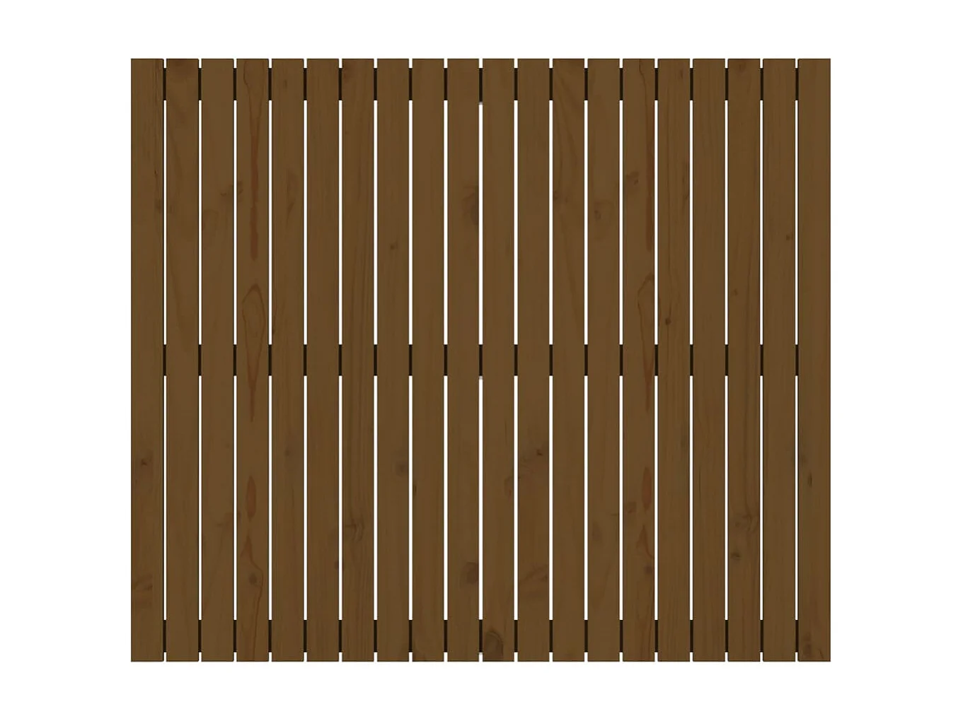 Tête de lit murale Marron miel 127,5x3x110cm Bois massif de pin POI73433 BonneVie Meuble
