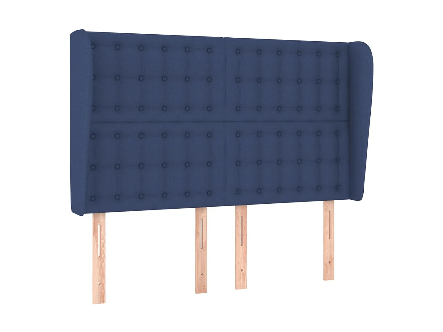 Tête de lit avec oreilles Bleu 147x23x118,128 cm Tissu LKC28433 BonneVie Meuble