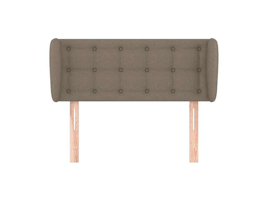 Tête de lit avec oreilles Taupe 93x23x78/88 cm Tissu POI21347 BonneVie Meuble