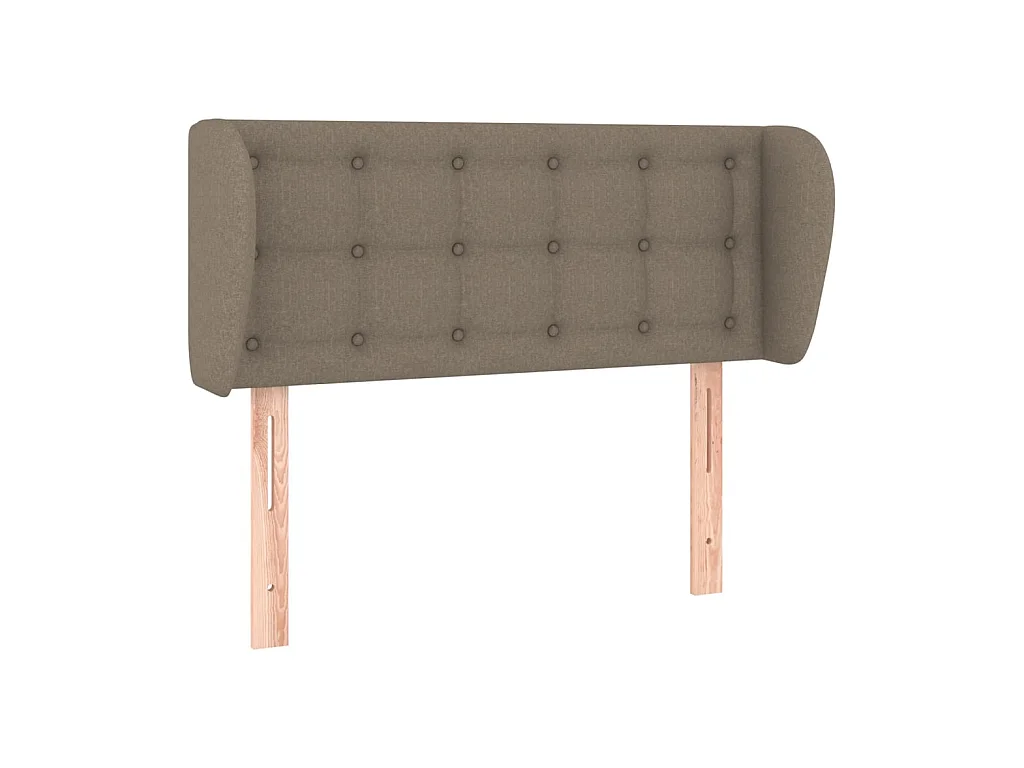 Tête de lit avec oreilles Taupe 93x23x78/88 cm Tissu POI21347 BonneVie Meuble