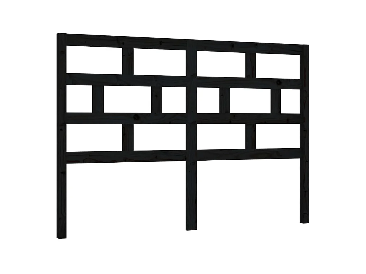 Testiera | Testata del letto per Letto Nera 166x4x100 cm in Legno Massello di Pino