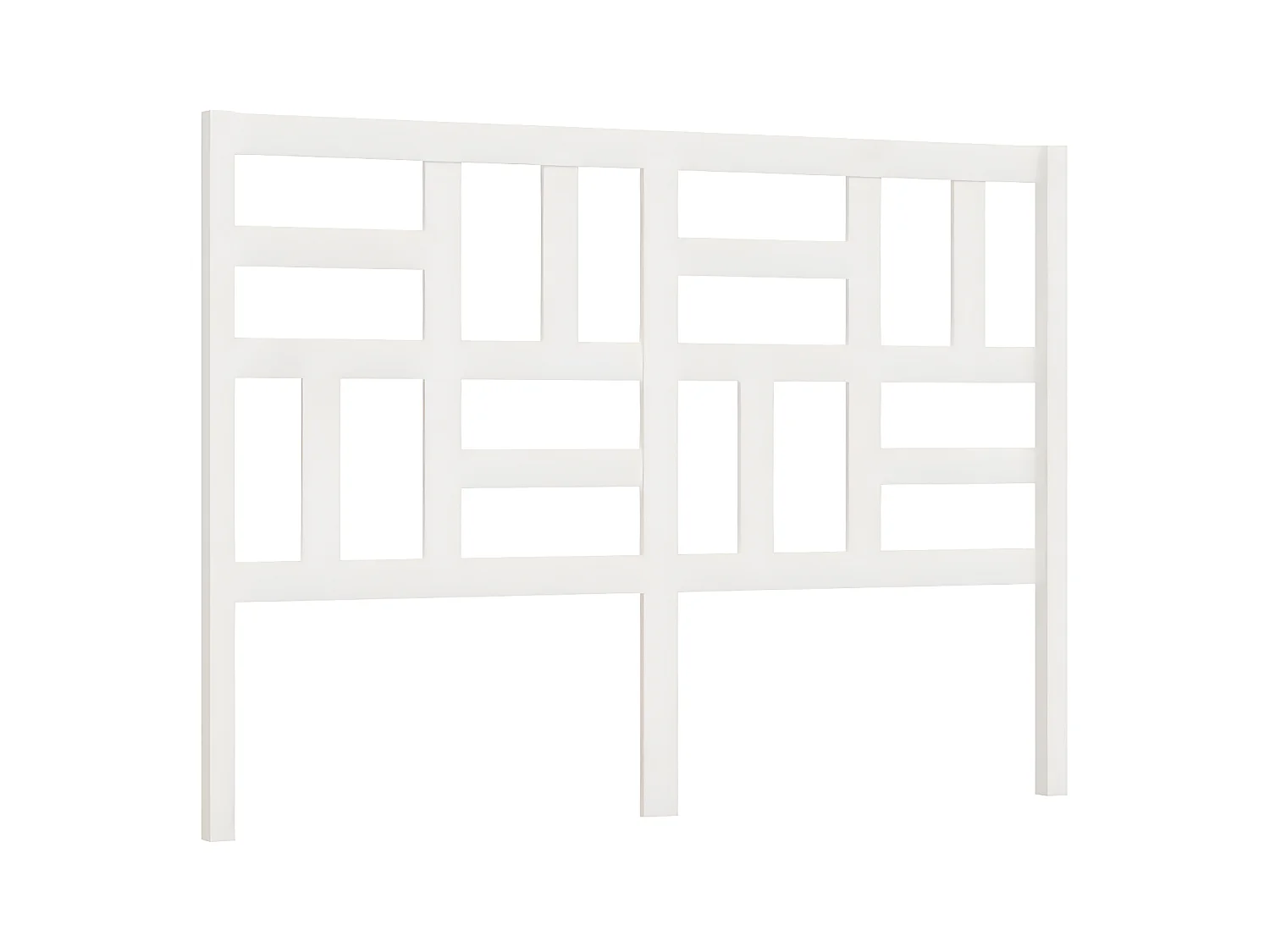 Testiera | Testata del letto per Letto Bianca 146x4x104cm in Legno Massello di Pino