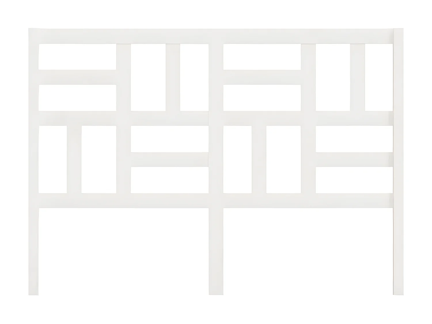 Tête de lit Blanc 146x4x104 cm Bois massif de pin POI75205 BonneVie Meuble