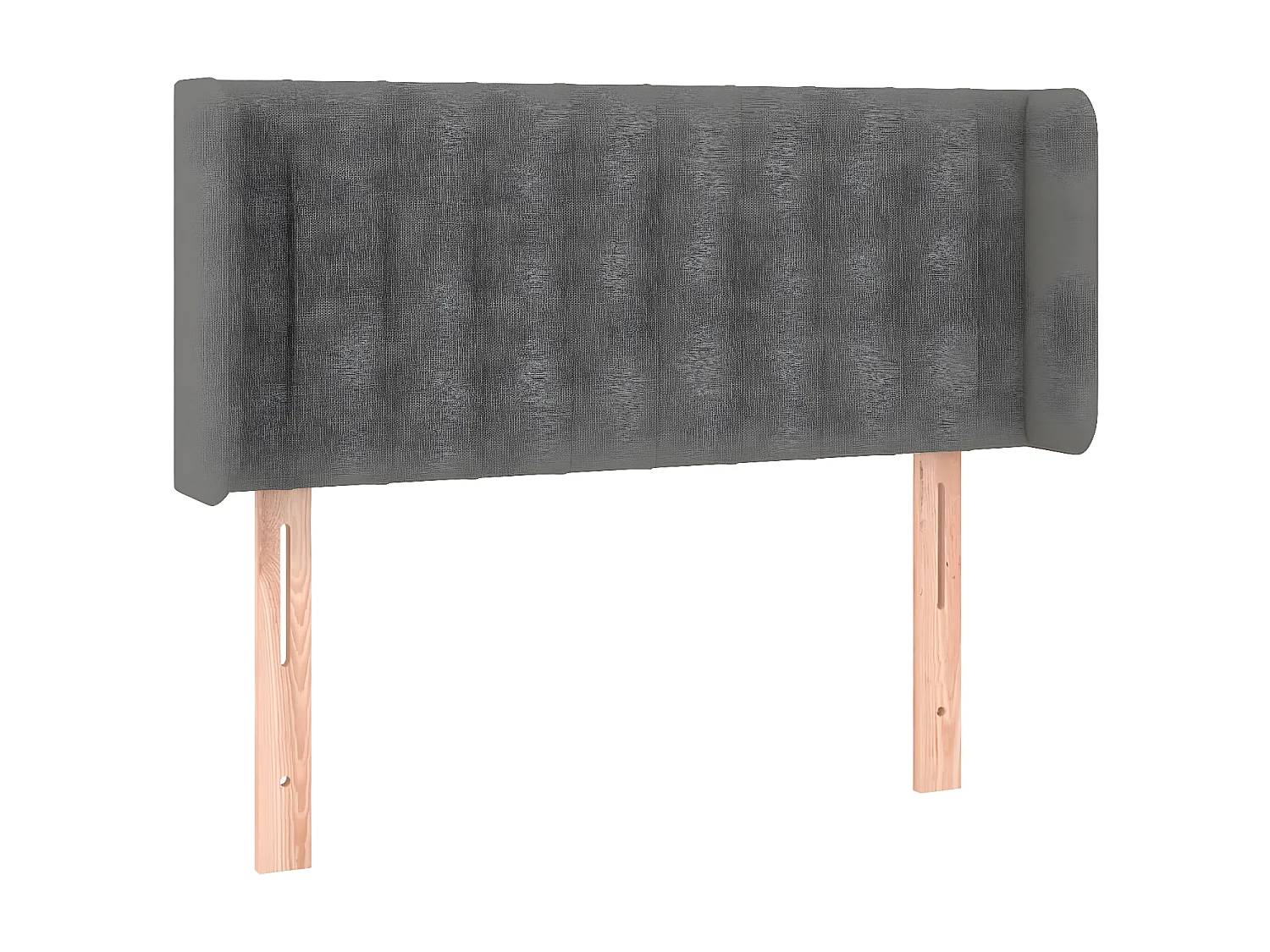 Tête de lit à LED Gris foncé 83x16x78/88 cm Tissu POI14627 BonneVie Meuble