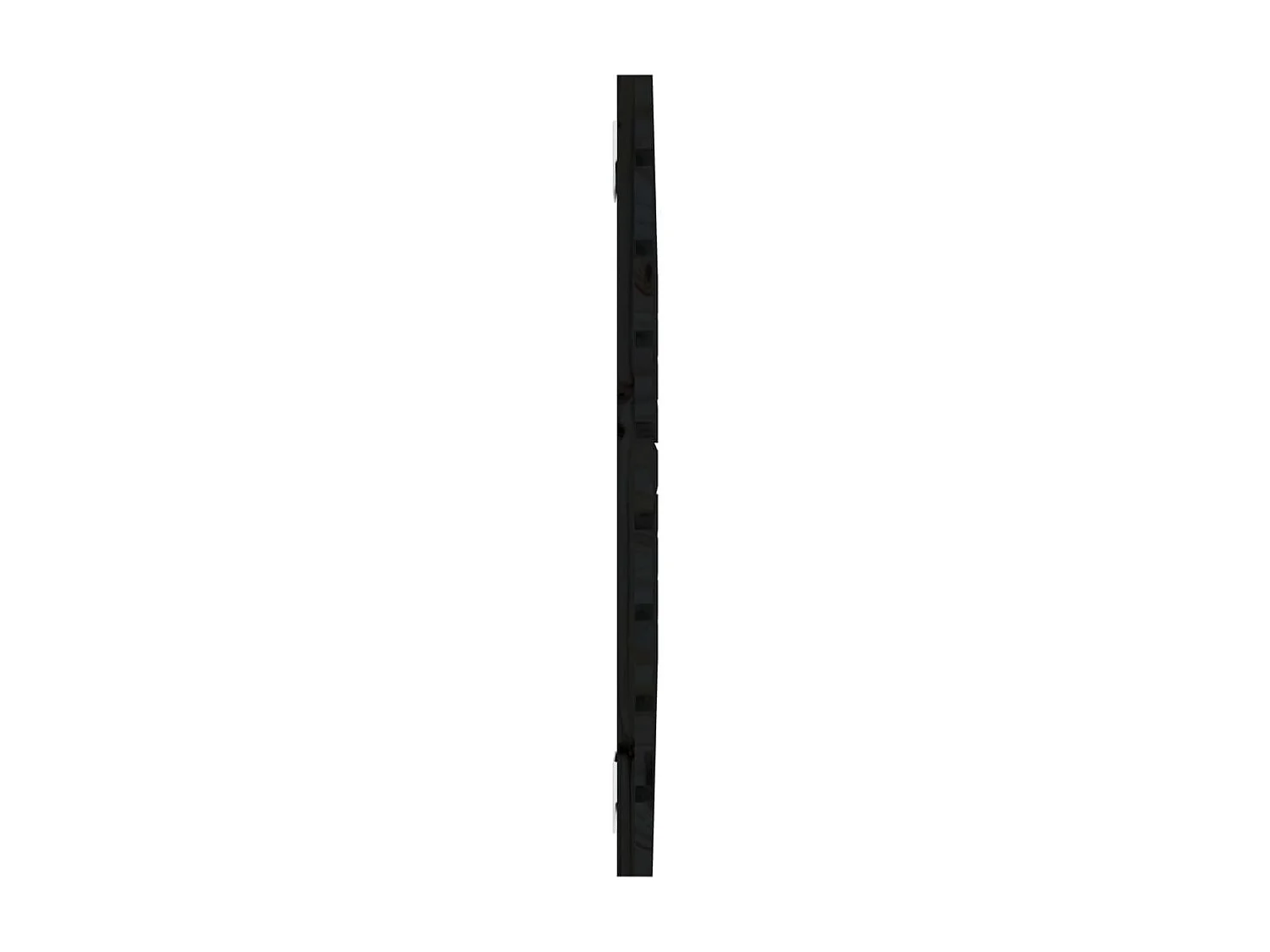Tête de lit murale Noir 106x3x63 cm Bois massif de pin POI41468 BonneVie Meuble