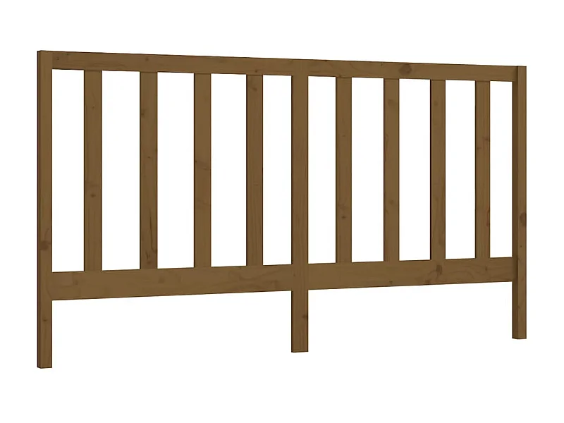 Hoofdbord 206x4x100 cm massief grenenhout honingbruin NL615988