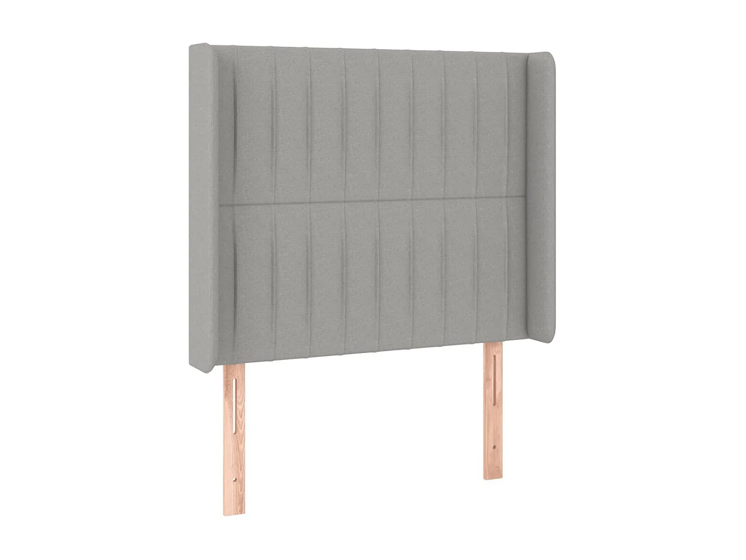 Tête de lit à LED Gris clair 103x16x118/128 cm Tissu POI52732 BonneVie Meuble