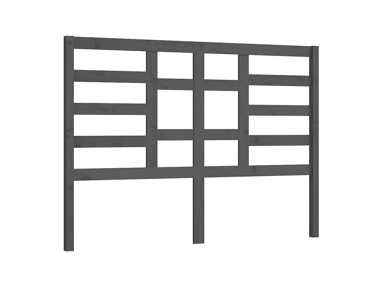 Tête de lit Gris 146x4x104 cm Bois massif de pin POI30690 BonneVie Meuble