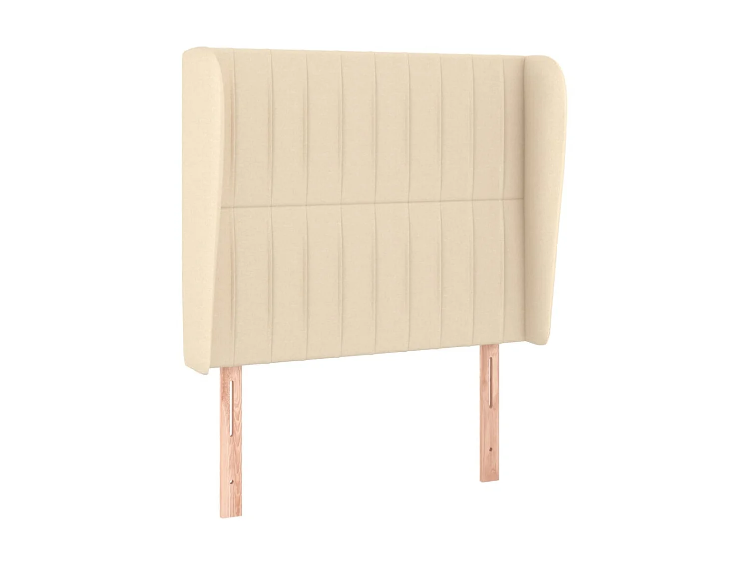 Tête de lit avec oreilles Crème 83x23x118/128 cm Tissu POI16313 BonneVie Meuble