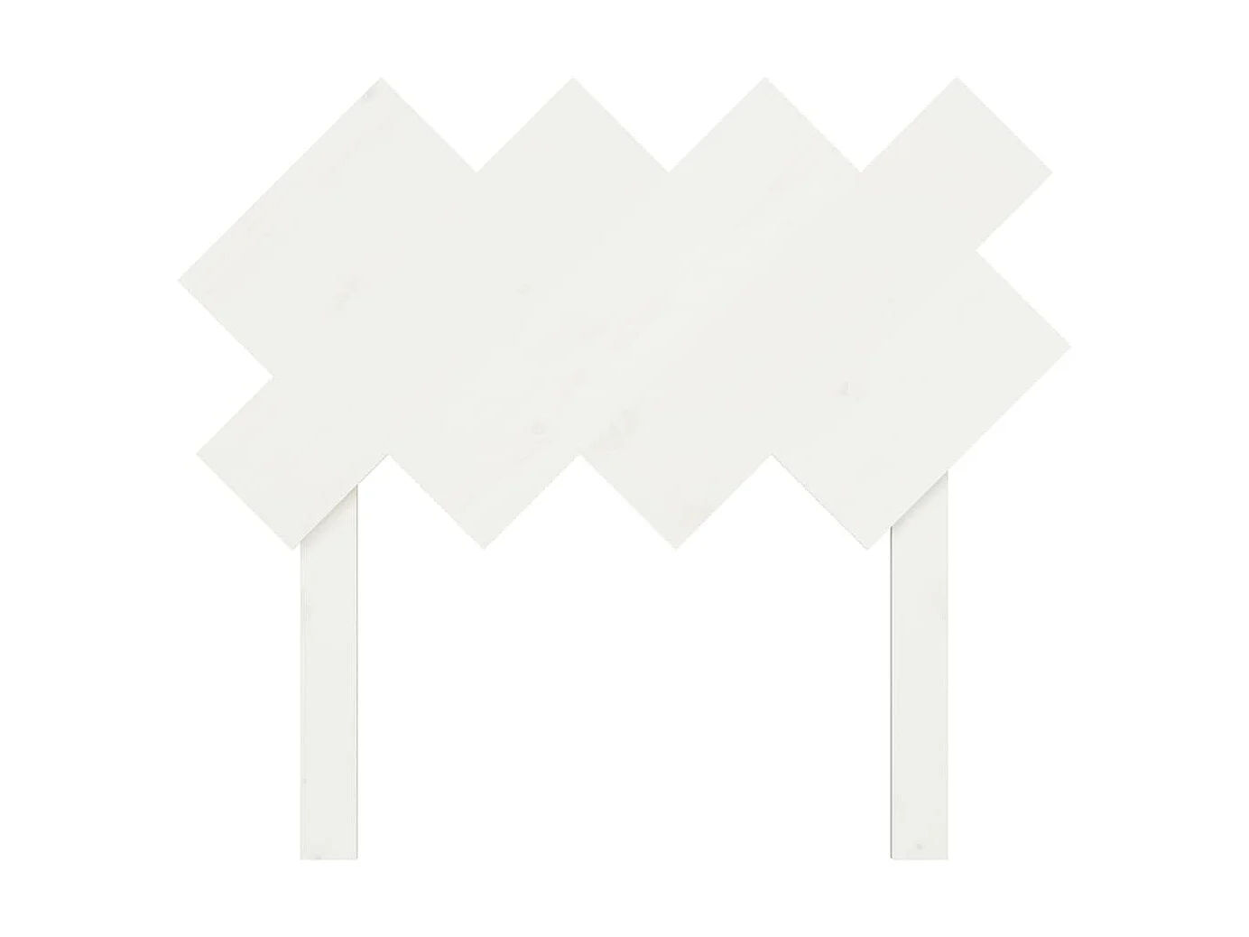 Tête de lit Blanc 92x3x81 cm Bois massif de pin POI88115 BonneVie Meuble