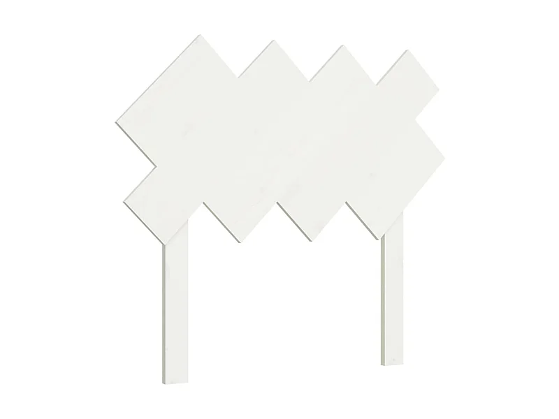 Tête de lit Blanc 92x3x81 cm Bois massif de pin POI88115 BonneVie Meuble