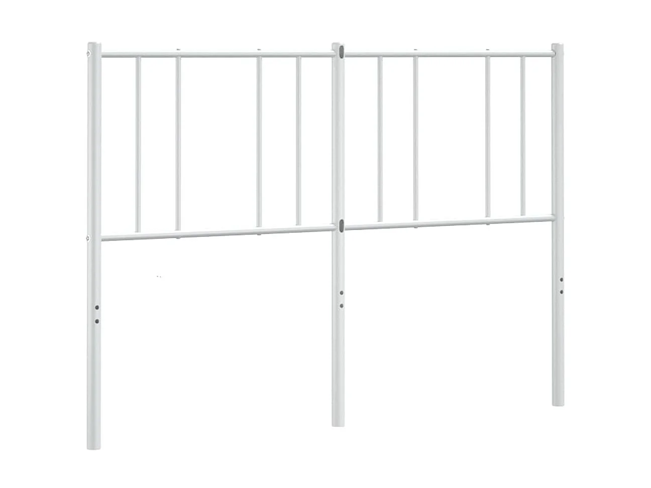 Cabeceira de cama 120 cm metal branco PT480867
