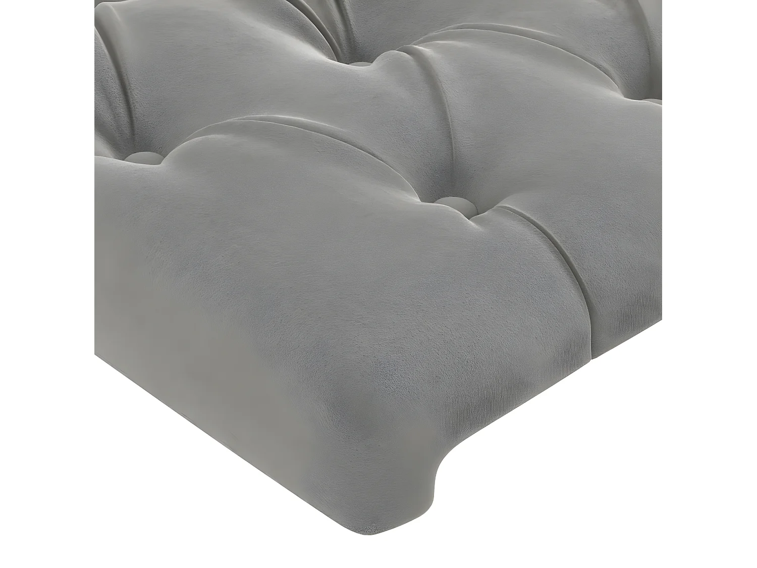 Tête de lit à LED Gris clair 93x16x78/88 cm Velours POI37073 BonneVie Meuble