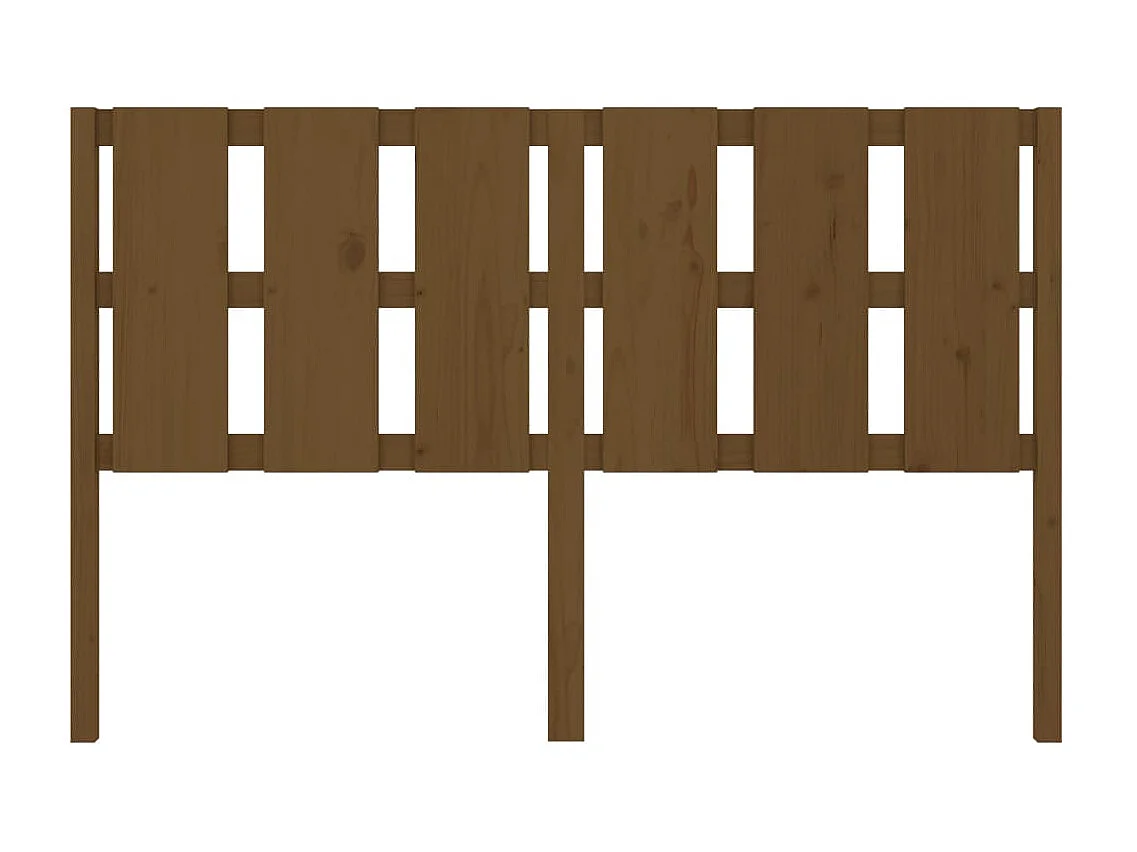 Tête de lit Marron miel 155,5x4x100 cm Bois massif de pin POI14072 BonneVie Meuble