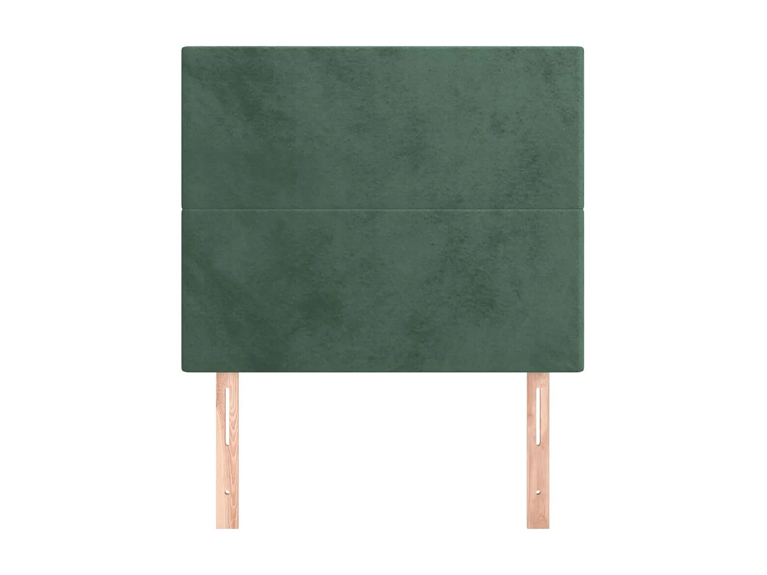 Cabeceira de cama 2 pcs veludo 100x5x78/88 cm verde-escuro PT351365