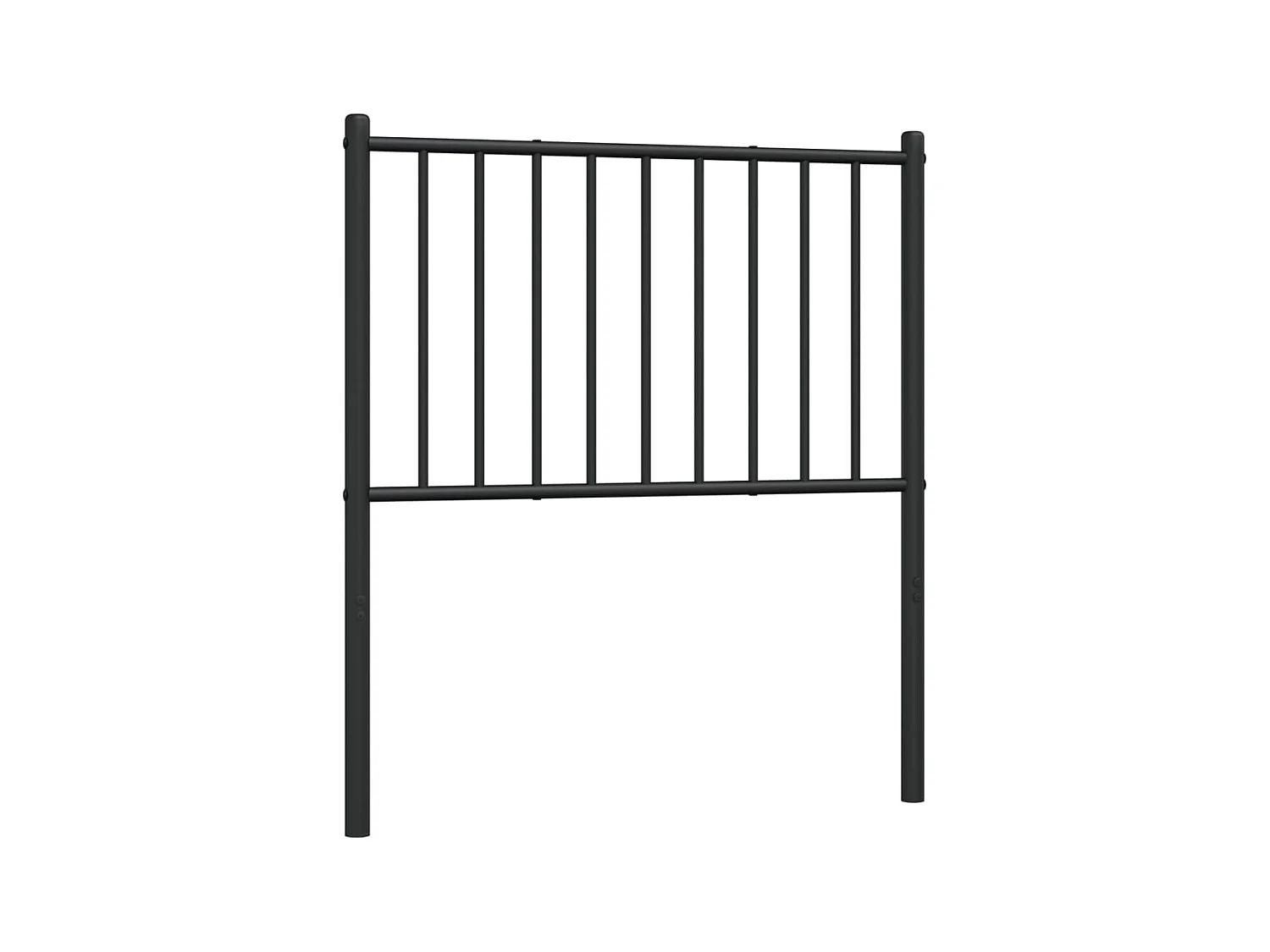 Tête de lit métal noir 75 cm POI41639 BonneVie Meuble