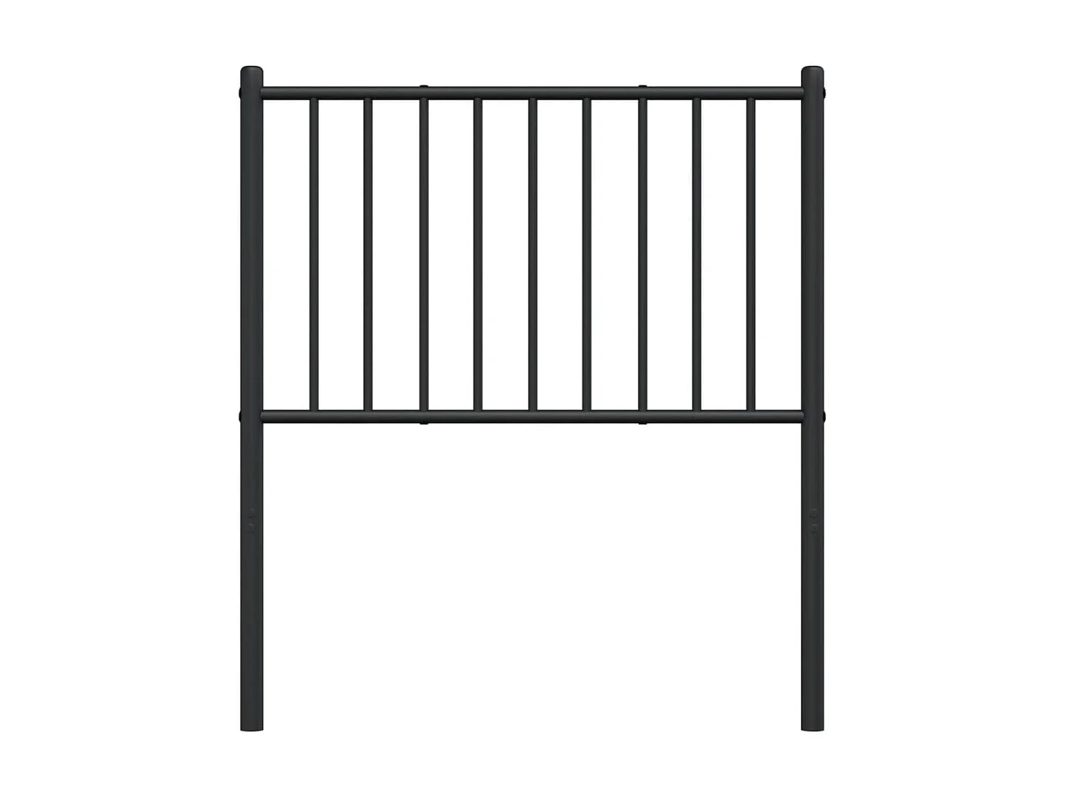 Tête de lit métal noir 75 cm POI41639 BonneVie Meuble