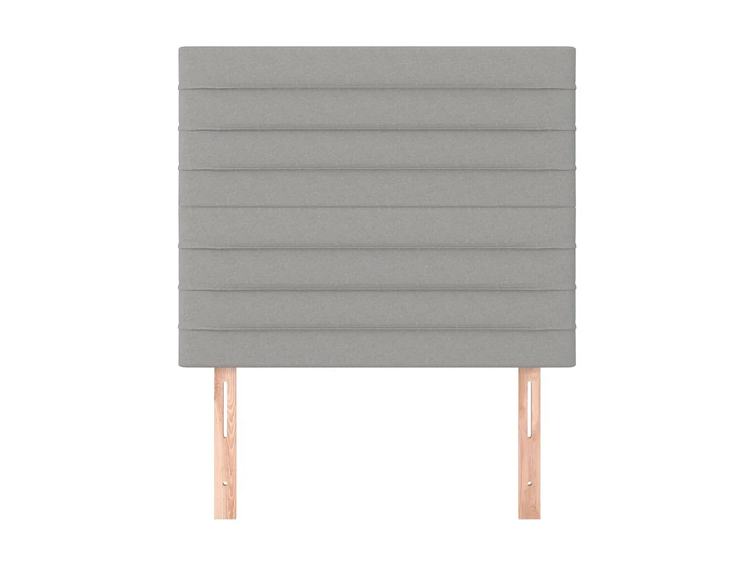 Cabeceros 2 unidades de tela gris claro 100x5x78/88 cm ES83048