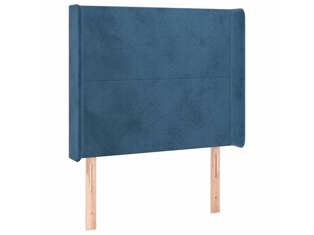 LED Kopfteil,Bettkopfteil Dunkelblau 93x16x118/128 cm Samt -gkd641047