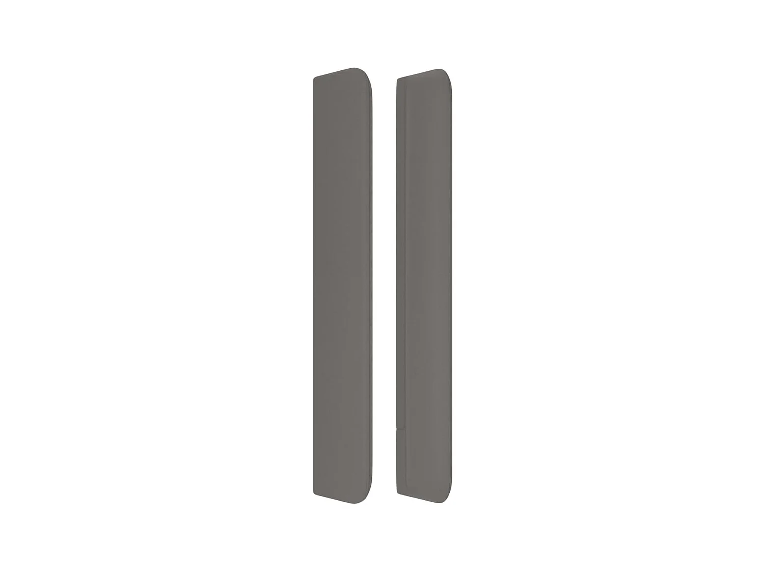 Kopfteil,Bettkopfteil mit Ohren Grau 83x16x118/128 cm Kunstleder -gkd248160