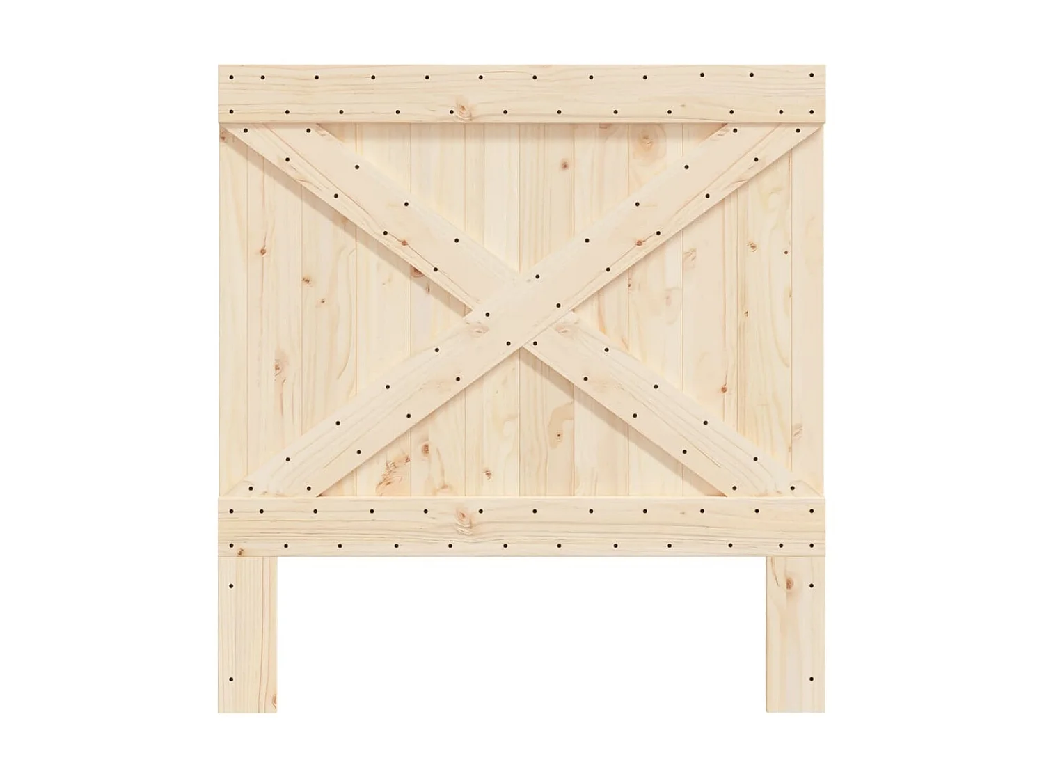 Cabecero de madera maciza de pino 100x104 cm ES33486