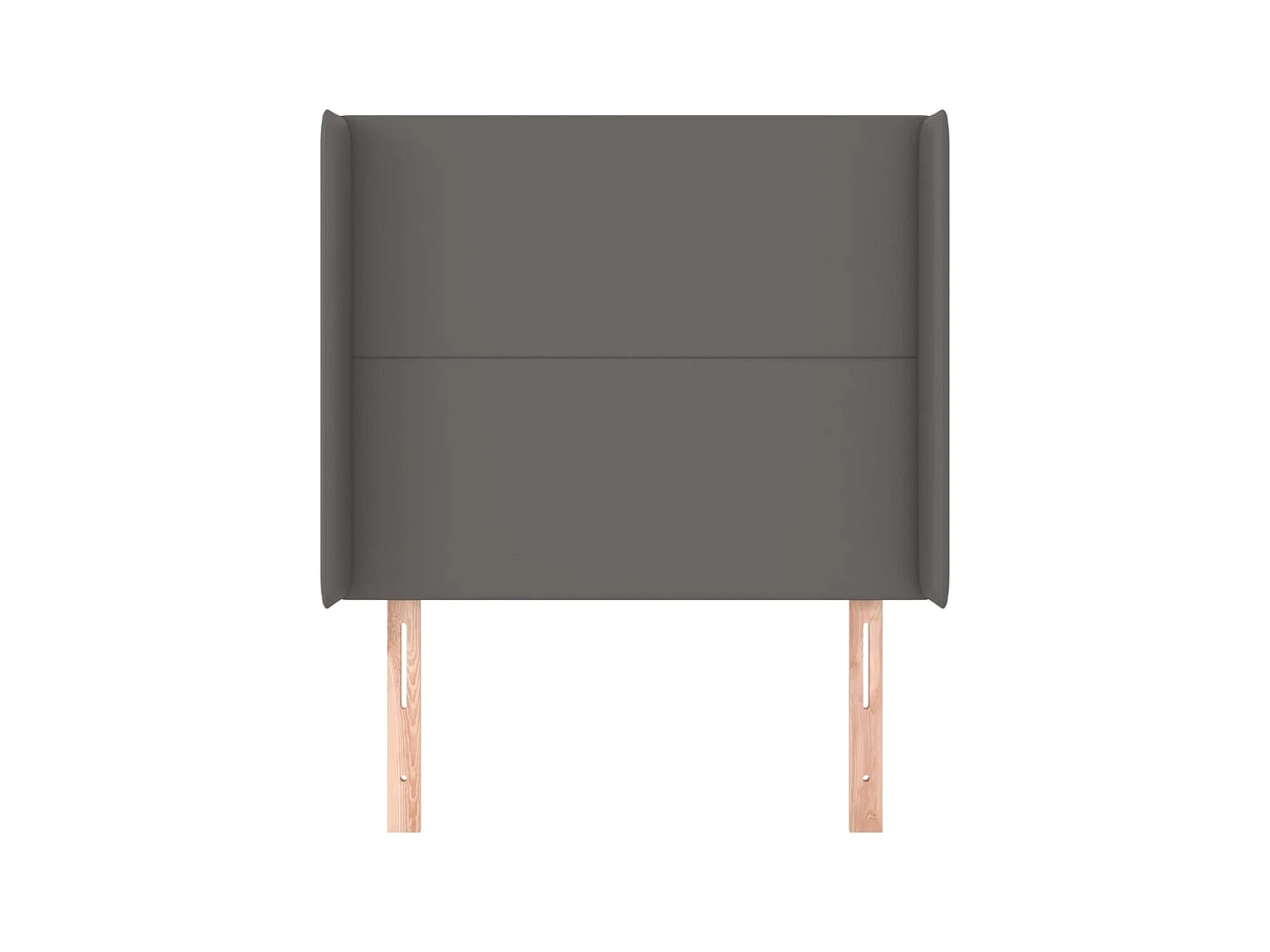 Kopfteil,Bettkopfteil mit Ohren Grau 93x16x118/128 cm Kunstleder -gkd905486