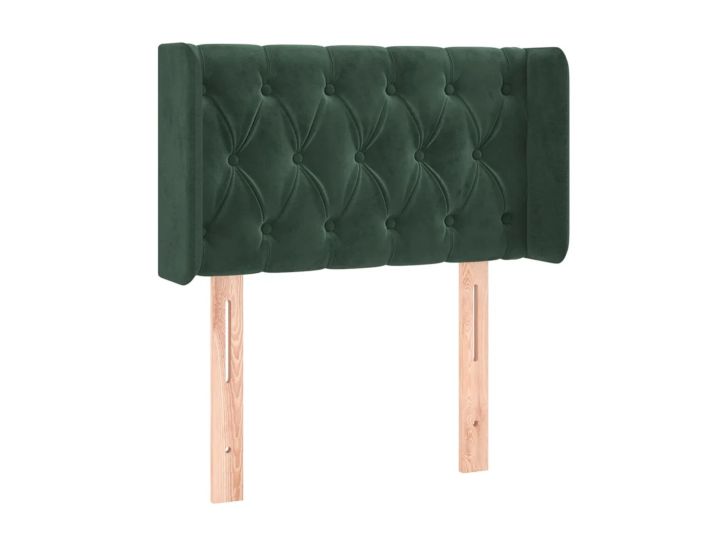 Tête de lit à LED Vert foncé 83x16x78,88 cm Velours LKC49770 BonneVie Meuble