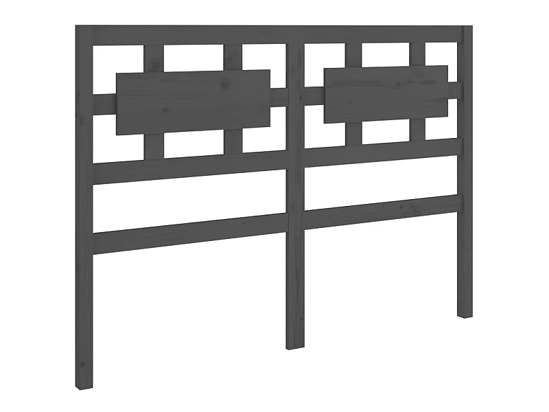 Hoofdbord 165,5x4x100 cm massief grenenhout grijs NL341751