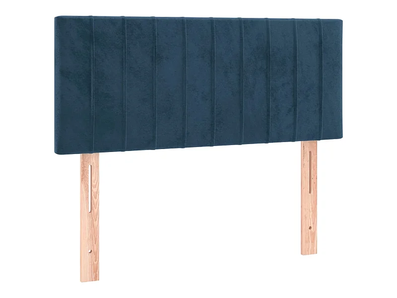 Cabecero de terciopelo azul oscuro 90x5x78/88 cm ES59712