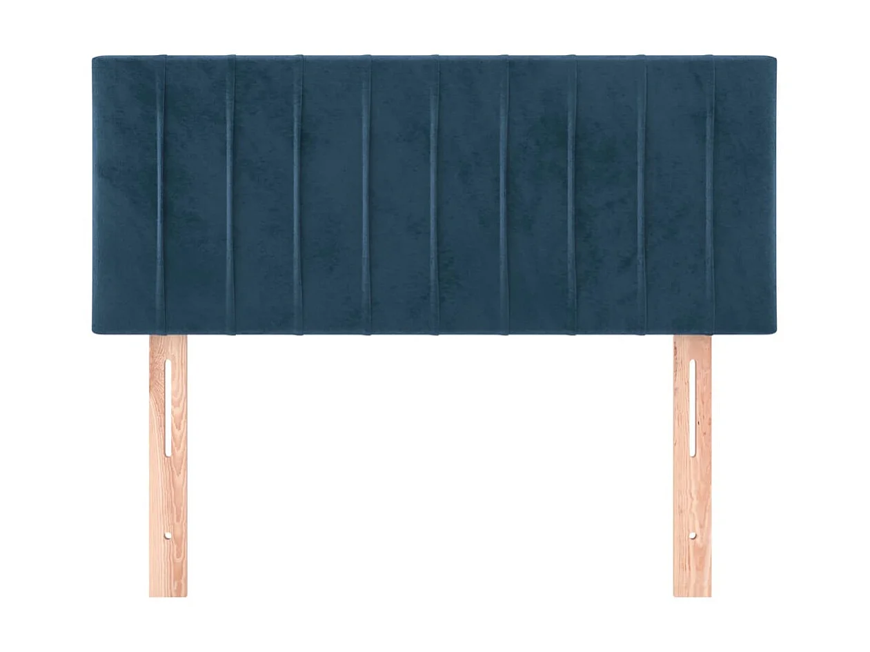 Tête de lit Bleu foncé 90x5x78/88 cm Velours POI93580 BonneVie Meuble