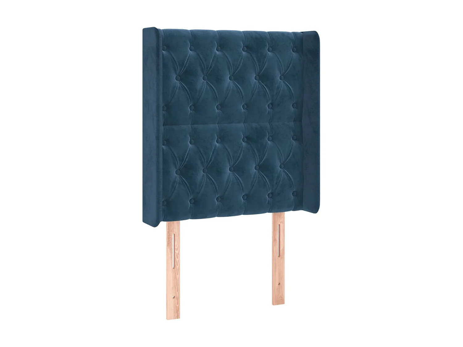 Tête de lit à LED Bleu foncé 83x16x118/128 cm Velours POI93216 BonneVie Meuble