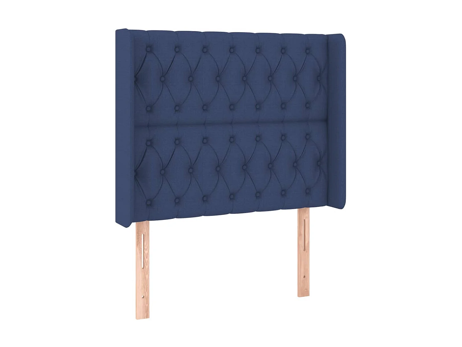 Tête de lit à LED Bleu 103x16x118/128 cm Tissu POI63259 BonneVie Meuble