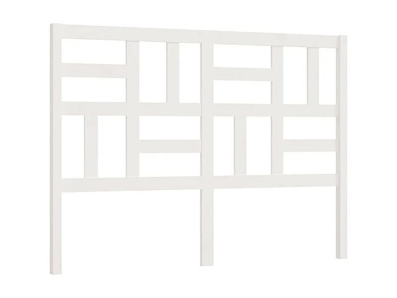 Tête de lit Blanc 156x4x104 cm Bois massif de pin POI16400 BonneVie Meuble