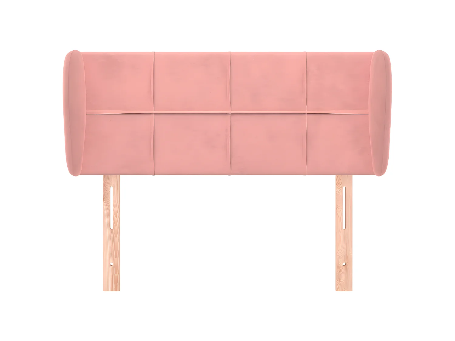 Cabecero de terciopelo rosa 93x23x78/88 cm ES894545