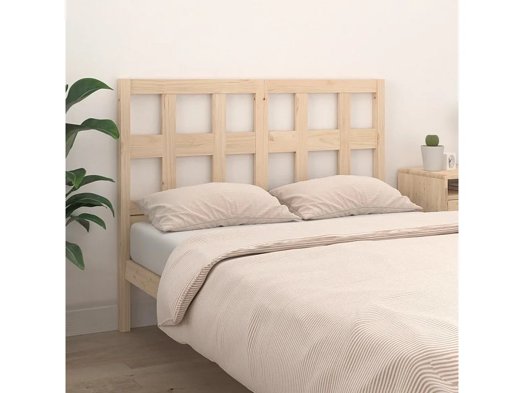 Testiera | Testata del letto per Letto 205,5x4x100 cm in Legno Massello di Pino