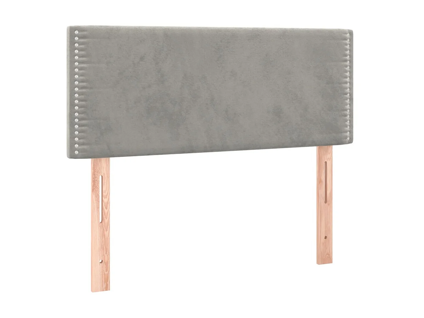 Tête de lit à LED Gris clair 80x5x78/88 cm Velours POI53197 BonneVie Meuble