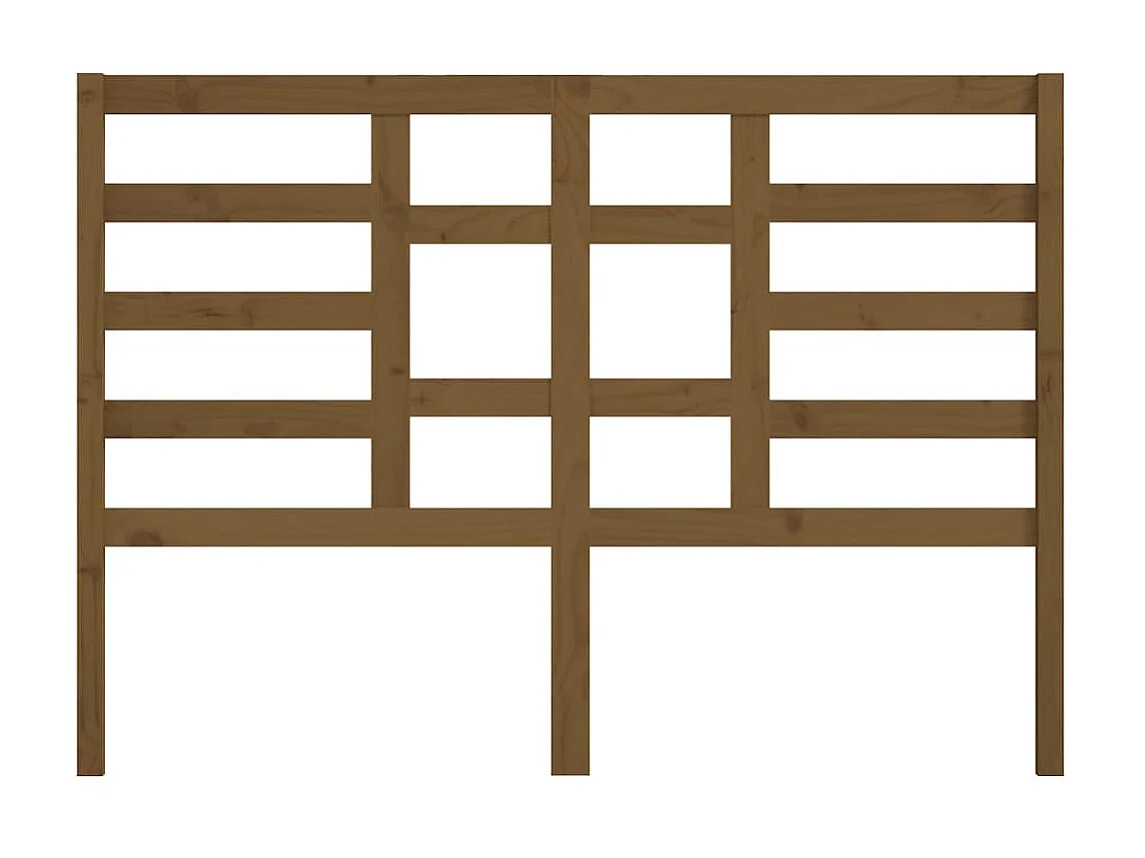 Tête de lit Marron miel 141x4x104 cm Bois massif de pin POI11325 BonneVie Meuble