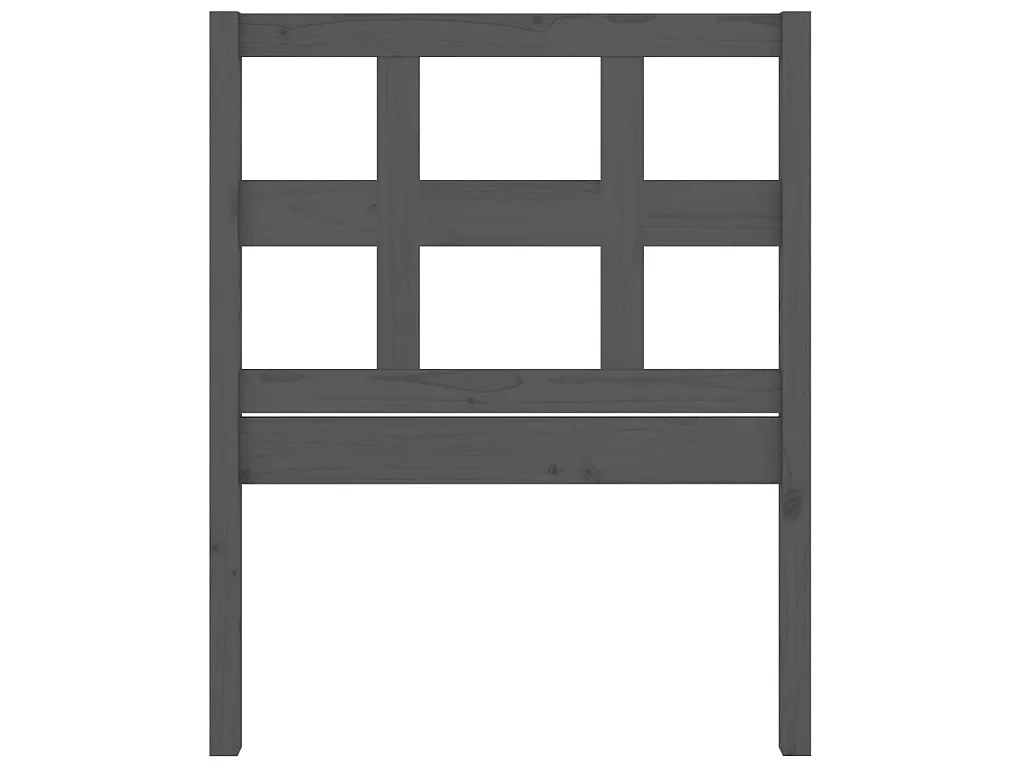 Cabeceira de cama 95,5x4x100 cm pinho maciço cinzento PT487565